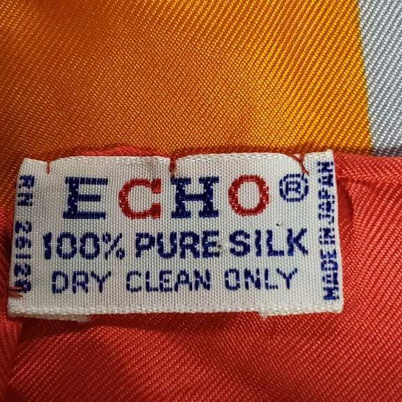 Vintage Echo scarf - 100% silk - Picture 2 of 5